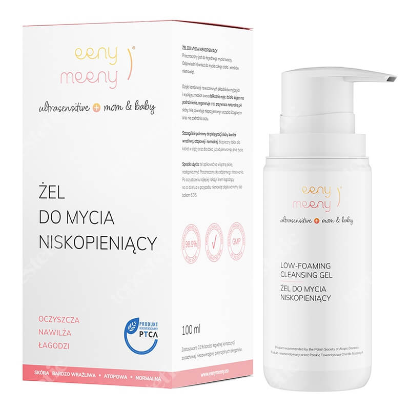 Eeny meeny Żel Do Mycia Niskopieniący Do mycia twarzy mamy oraz ciała i włosków dziecka 100 ml