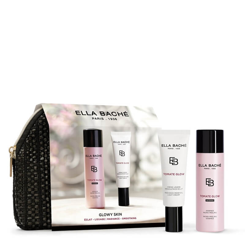 Ella Bache Glowy Skin Radiance Smoothing ZESTAW Intensywna esencja mikro-peelingująca 125 ml + Lekki odmładzający krem rozświetlający 50 ml
