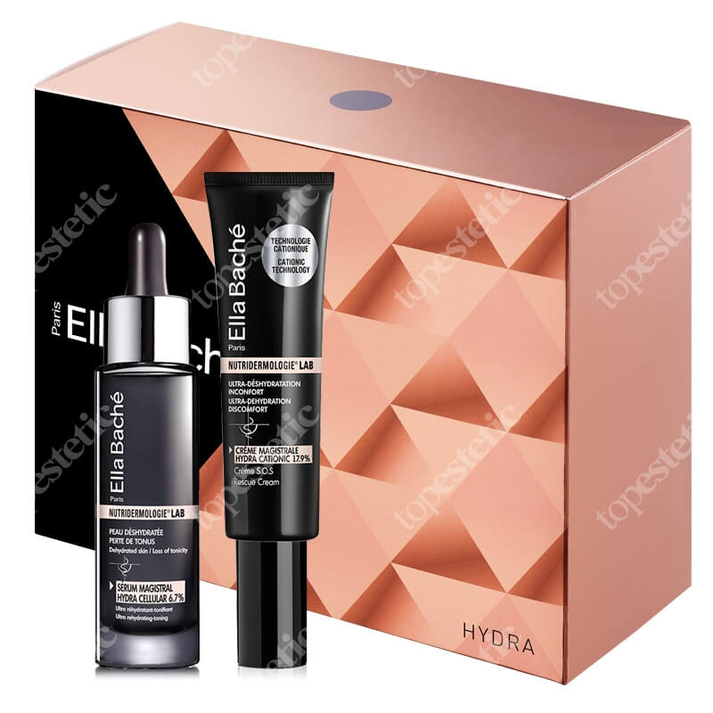 Ella Bache Hydration Gift Box ZESTAW Ultra-nawilżający krem 50 ml + Serum nawilżające 30 ml + Kosmetyczka