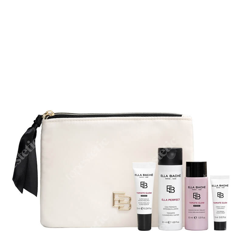 Ella Bache My Discovery Pack Purity ZESTAW Woda do demakijażu 50 ml + Esencja mikro-peelingująca 30 ml + Krem rozświetlający 3 ml + Serum mikro-peelingujace 10 ml