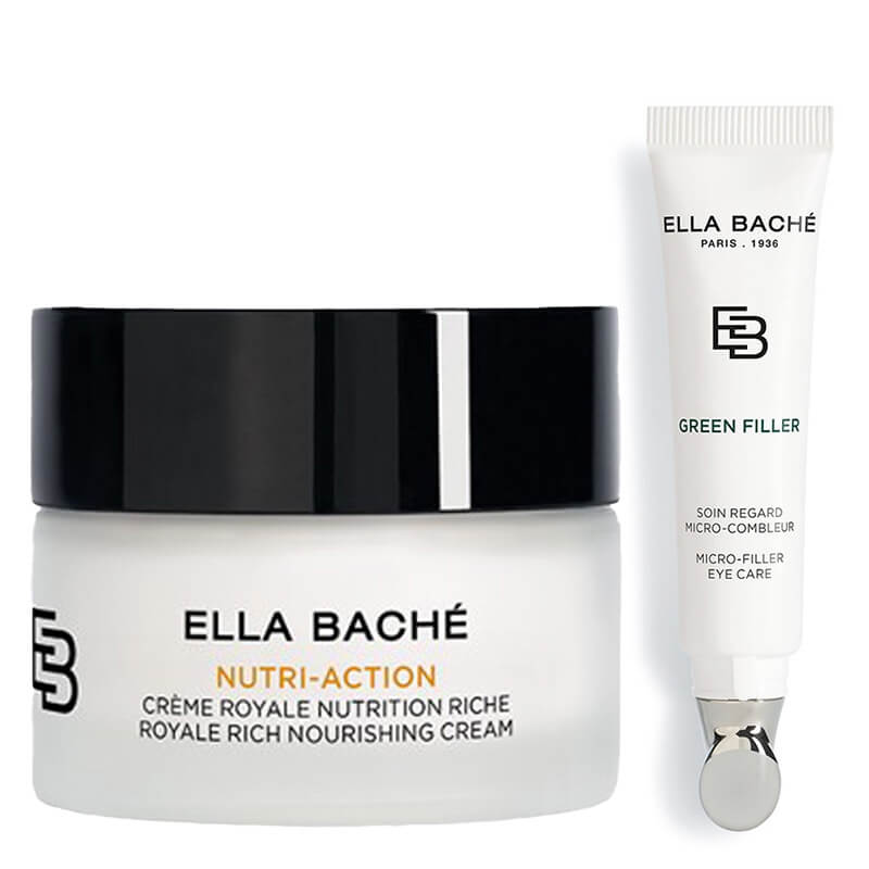 Ella Bache Royale Set ZESTAW Bogaty odżywczy krem 50 ml + Przeciwzmarszczkowy krem pod oczy z efektem wypełnienia 15 ml