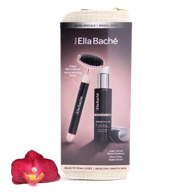 Ella Bache Smooth Skin Objective Kit ZESTAW Serum z efektem wypełnienia 30 ml + Masażer do twarzy 1 szt