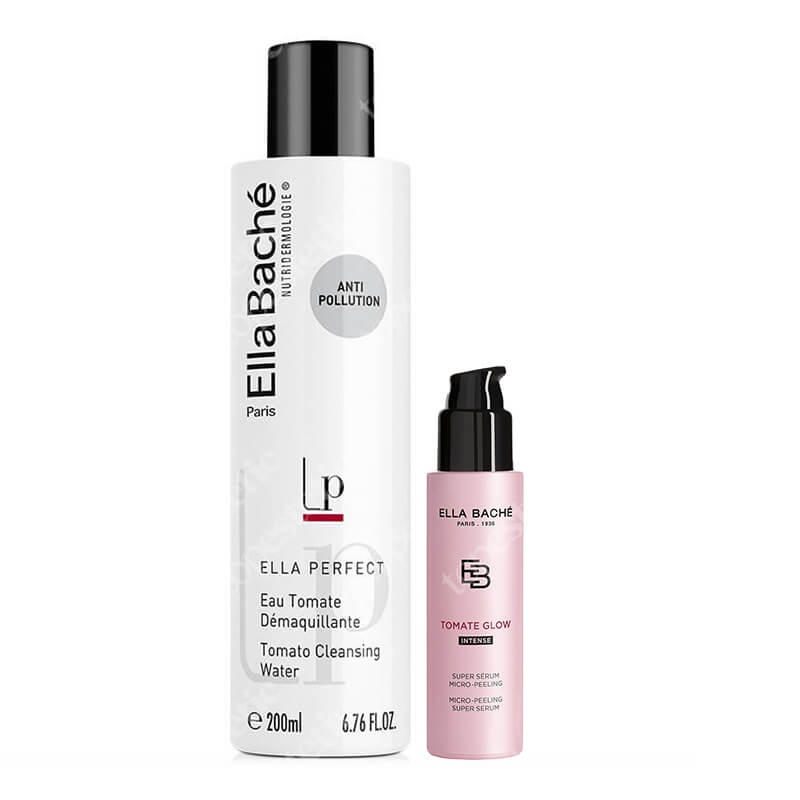 Ella Bache Tomate Glow ZESTAW Woda do demakijażu 200 ml + Intensywne serum mikro-peelingujące 30 ml