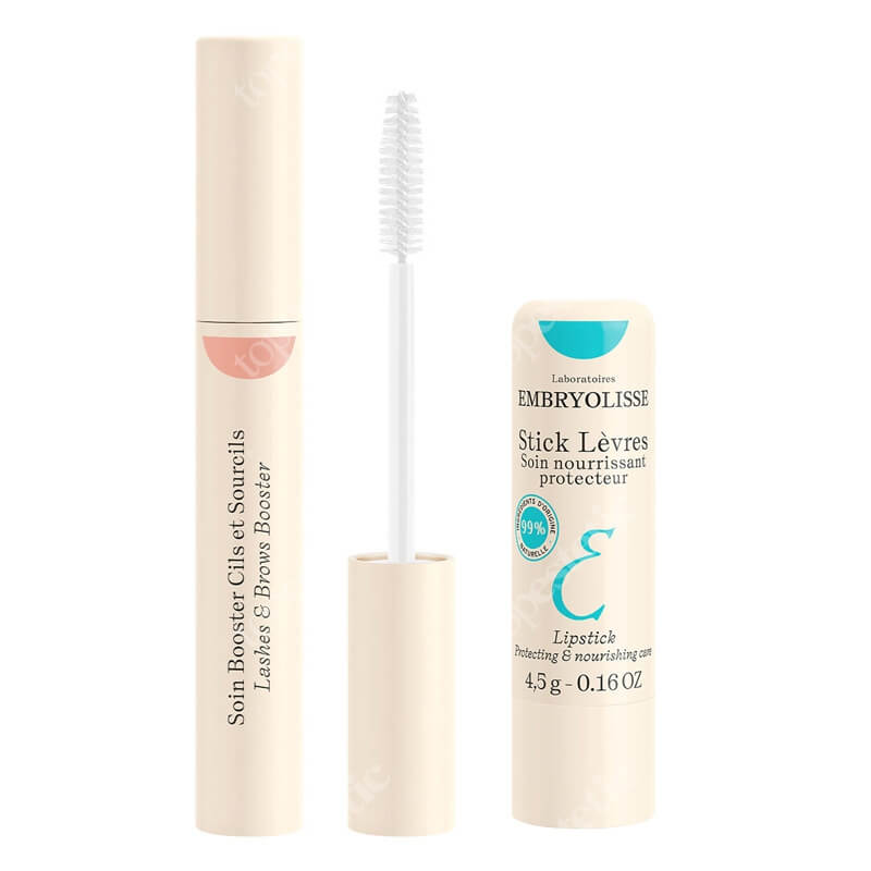 Embryolisse Beauty Lashes and Lips ZESTAW Odżywka do brwi rzęs i 6,5 ml + Regenerujący balsam do ust 4 g