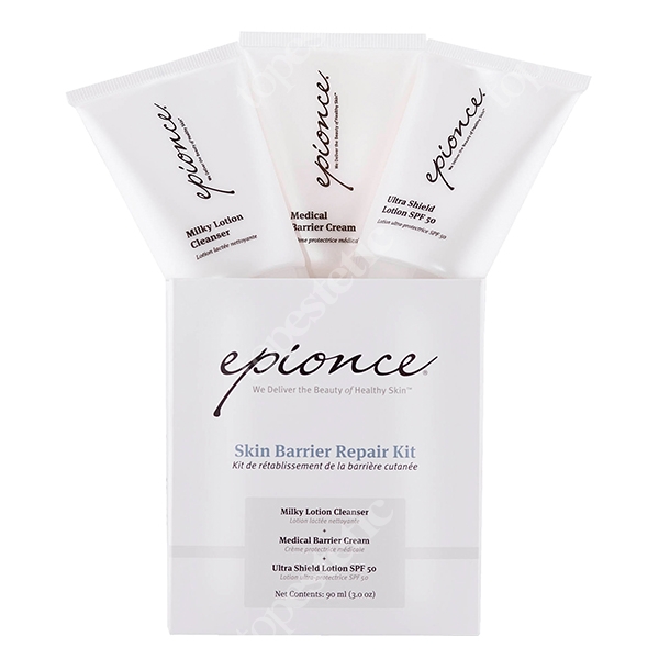 Epionce Skin Barrier Repair Kit ZESTAW Mleczko oczyszczające, Medyczny krem barierowy, Mleczko ochronne 3 x 30 ml