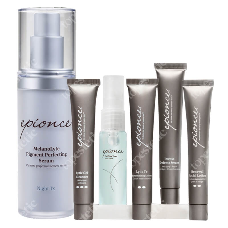 Epionce Zestaw Do Cery Normalnej ZESTAW Serum Rozjasniajace 30 ml + Lityczny żel 12 ml + Tonik 12 ml + Krem lityczny 12 ml + Serum 12 ml + Emulsja 12 ml