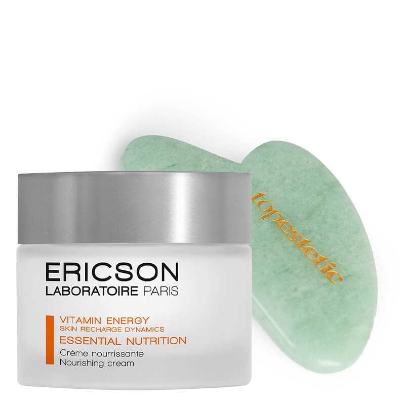 Ericson Laboratoire Essential Nutrition + Płytka Gua Sha Topestetic ZESTAW Krem odżywczy 50 ml + Płytka z jadeitu 1 szt