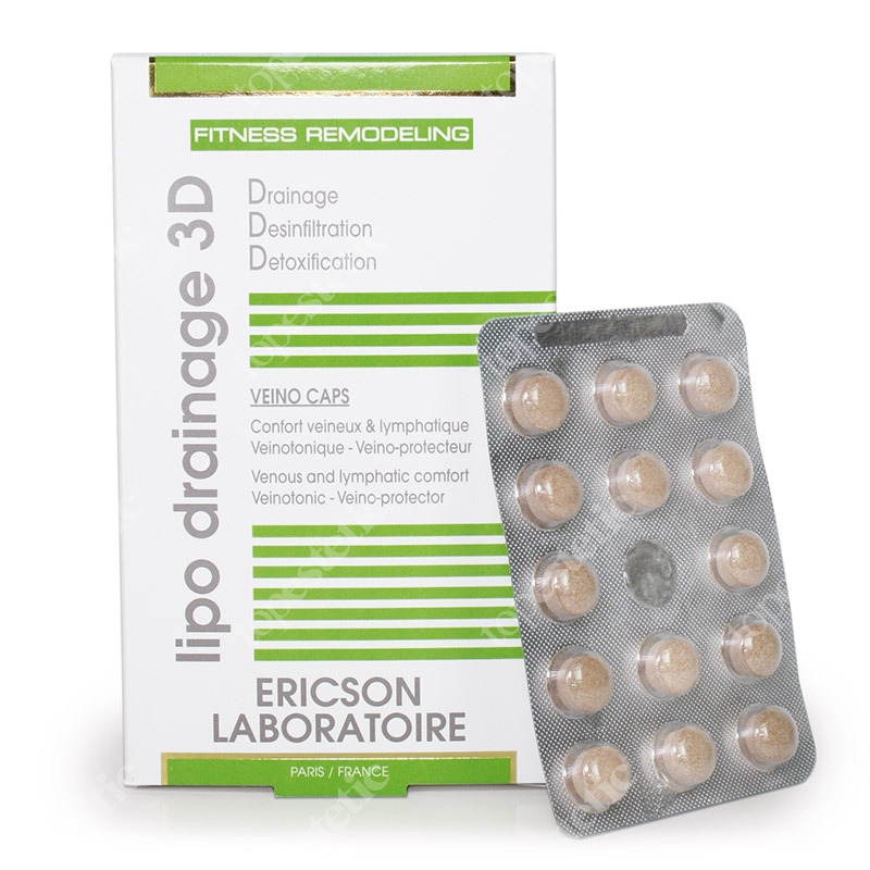 Ericson Laboratoire Veino Caps Kapsułki zapewniający komfort naczyń limfatycznych 28 kaps.
