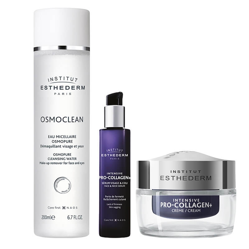 Esthederm PRO COLLAGEN+ Set + Płyn micelarny GRATIS ZESTAW Płyn micelarny 200 ml + Serum liftingujące z kolagenem 30 ml + Krem liftingujący 50 ml
