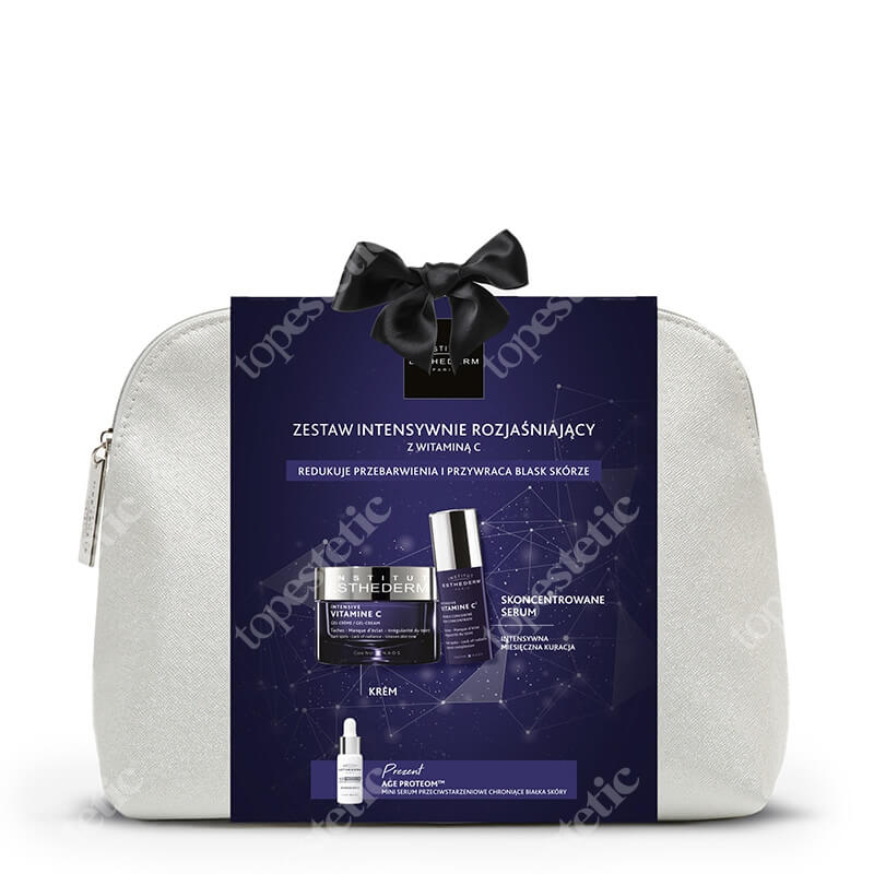 Esthederm Zestaw Intensywnie Rozjaśniający ZESTAW Żel-krem z witaminą C 50 ml + Serum z witaminą C 10 ml