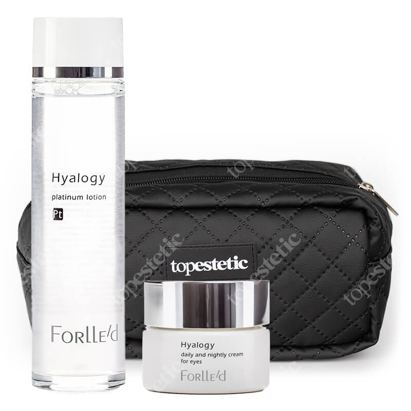 Forlled Bestseller Set ZESTAW Serum bazowe do twarzy 120 ml + Odmładzający krem na okolice oczu 20 g + Kosmetyczka 1 szt