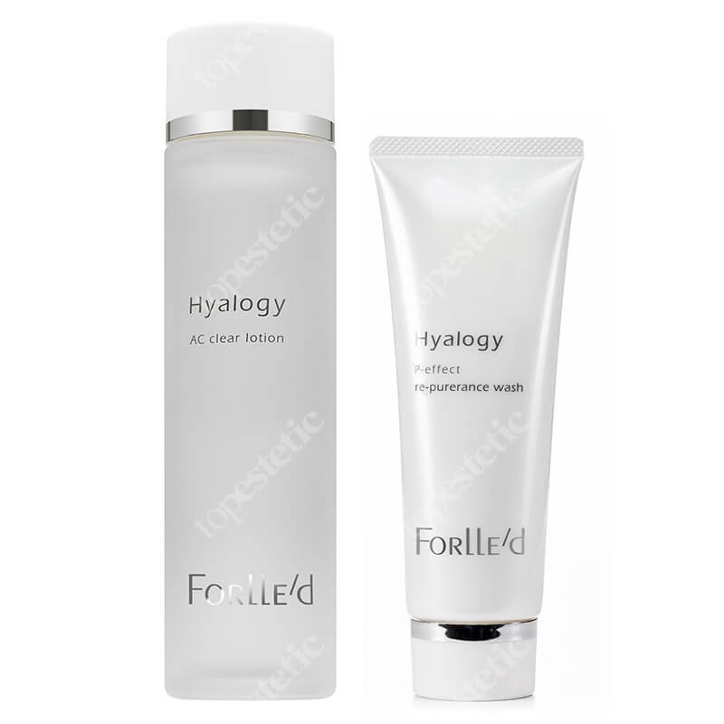 Forlled Foam Wash + Hyalogy AC Clear Lotion ZESTAW Pianka oczyszczająca do twarzy 100 g + Serum bazowe dla skóry tłustej i mieszanej, skłonnej do wyprysków 120 ml