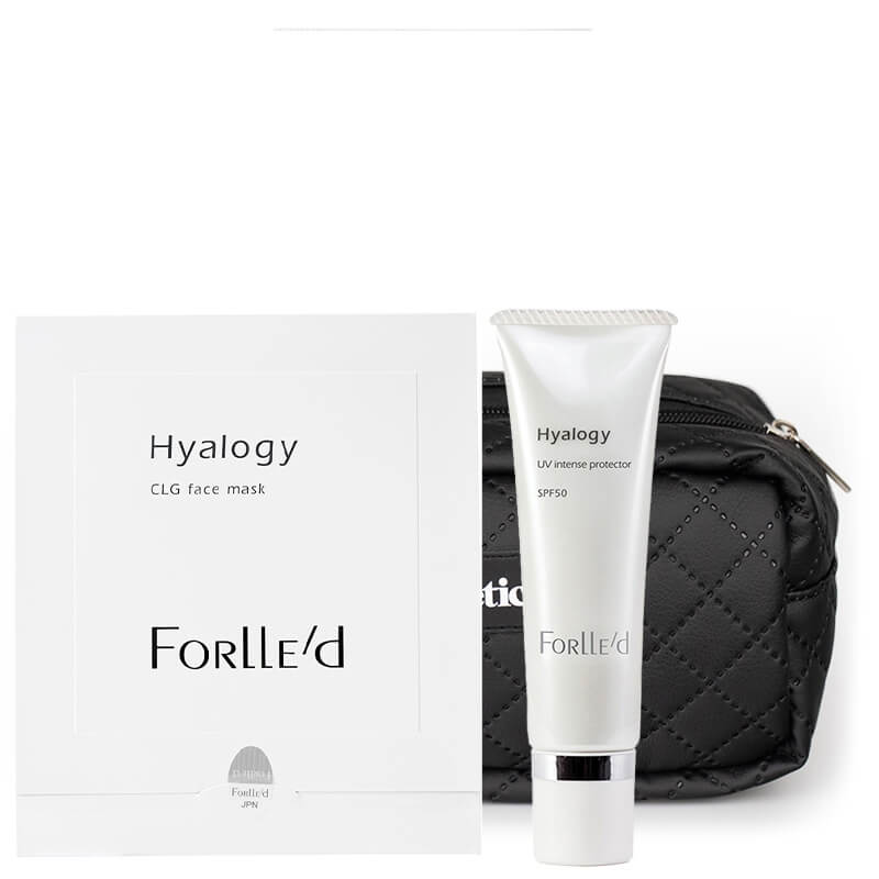 Forlled Hyalogy Care ZESTAW Emulsja SPF 50 30 ml + Maska biocelulozowa 25 ml + Kosmetyczka 1 szt GRATIS