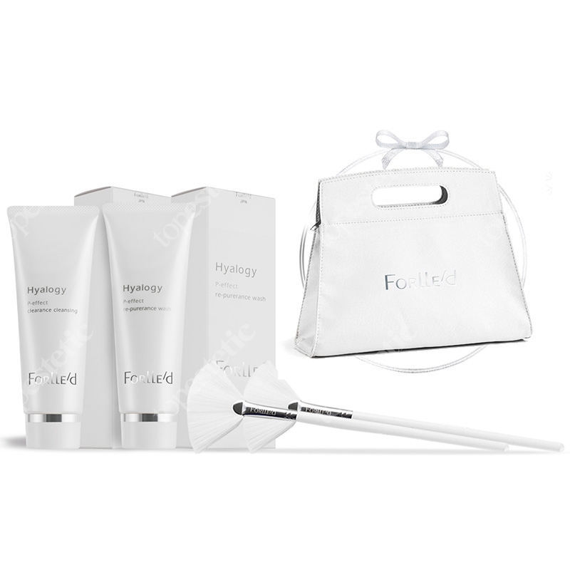 Forlled Cleansing Set ZESTAW Pianka oczyszczająca do twarzy 110 g + Oczyszczająca emulsja do demakijażu 125 g + Fan Brush 2 szt.