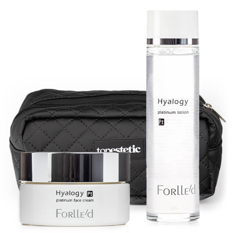 Forlled Hyalogy Platinum Set ZESTAW Serum 120 ml + Krem 50 g + Kosmetyczka 1 szt GRATIS