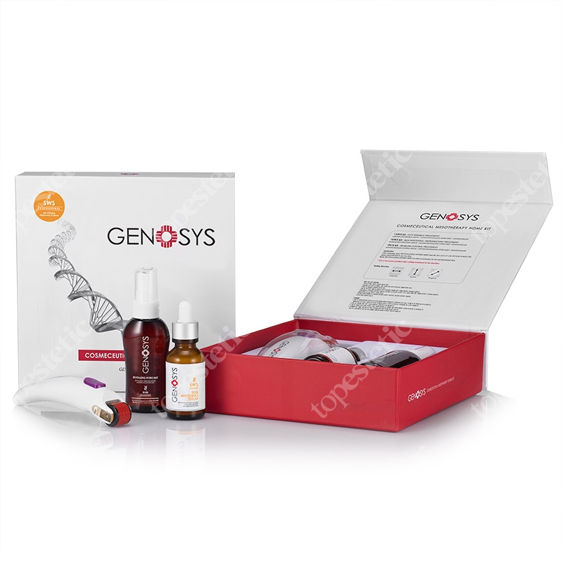 Genosys Mezoterapia domowa SWS ZESTAW do mezoterapii domowej z serum wybielającym SWS (Roller , Mgiełka, Serum) 0,25 mm, 70 ml, 30 ml