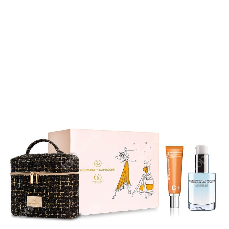 Germaine de Capuccini Deep Moisturising Routine Radiance C+ ZESTAW Serum nawilżająco-wypełniające 30 ml + Rewitalizująca emulsja do twarzy 50 ml