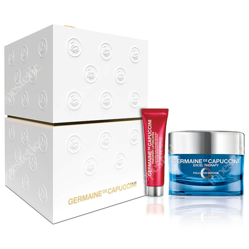 Germaine de Capuccini Excel Therapy O2 Cream ZESTAW Krem kontur oczu 15 ml + Krem ochronny przed zanieczyszczeniami 50 ml