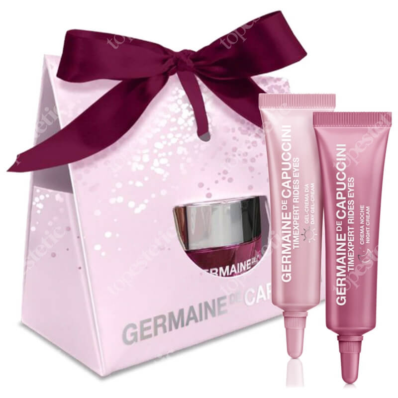 Germaine de Capuccini Eye Contour Global Treatment + Global Cream Wrinkles Rich ZESTAW Pielęgnacja przeciwzmarszczkowa oczu 2 x 10 ml + Krem przeciwzmarszczkowy 15 ml