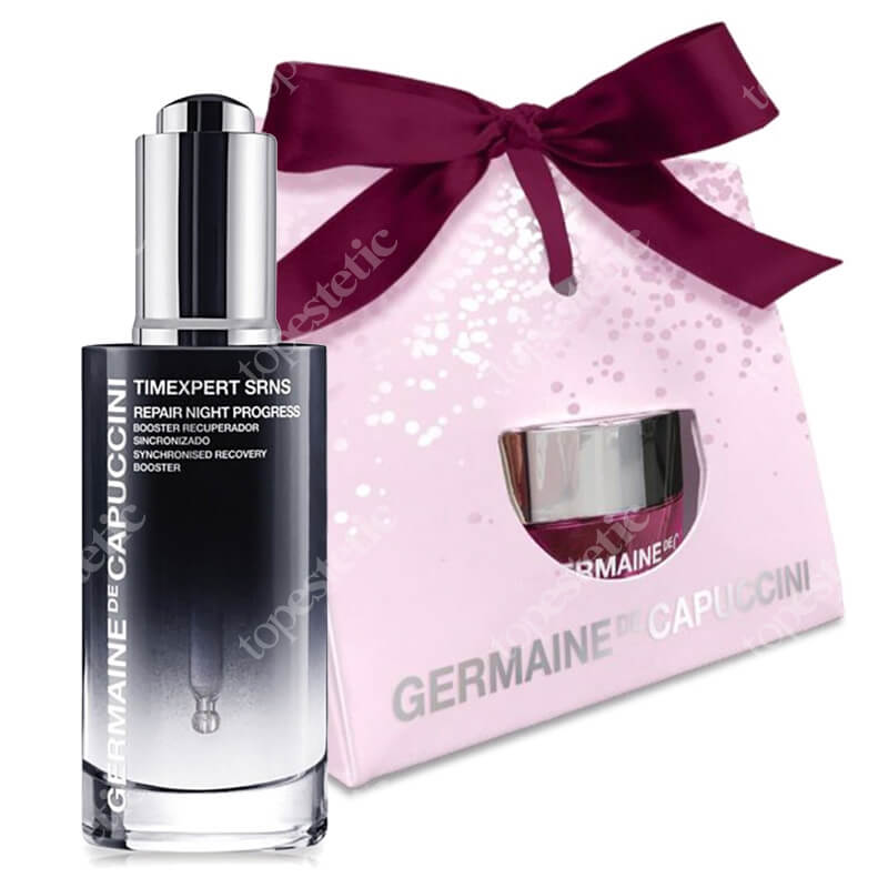 Germaine de Capuccini New Repair Night Progress Serum + Global Cream Wrinkles Rich ZESTAW Serum regenerujące 50 ml + Krem przeciwzmarszczkowy dla skóry suchej 15 ml