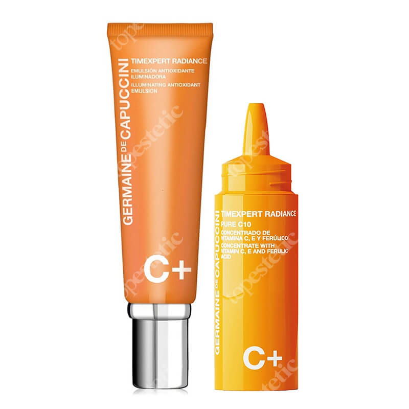 Germaine de Capuccini Radiance C+ Set ZESTAW Serum 15 ml + Rewitalizująca emulsja do twarzy 50 ml