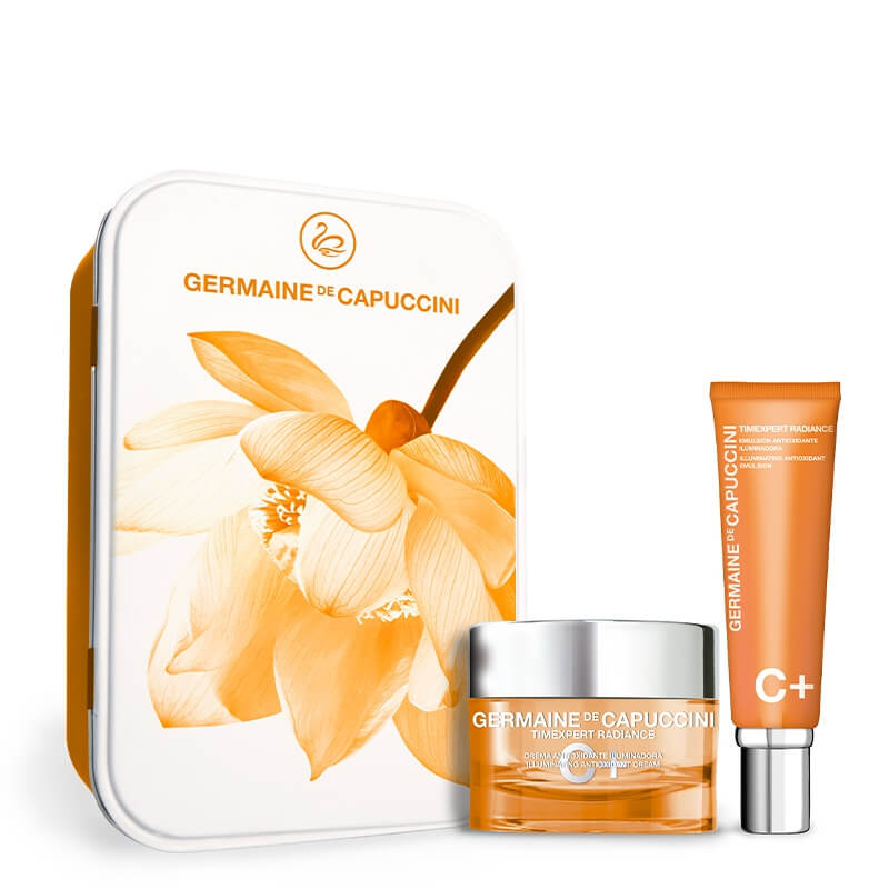 Germaine de Capuccini Spring Radiance C+ Emulsion ZESTAW Rewitalizujący krem kontur oczu 15 ml + Rewitalizująca emulsja do twarzy 50 ml