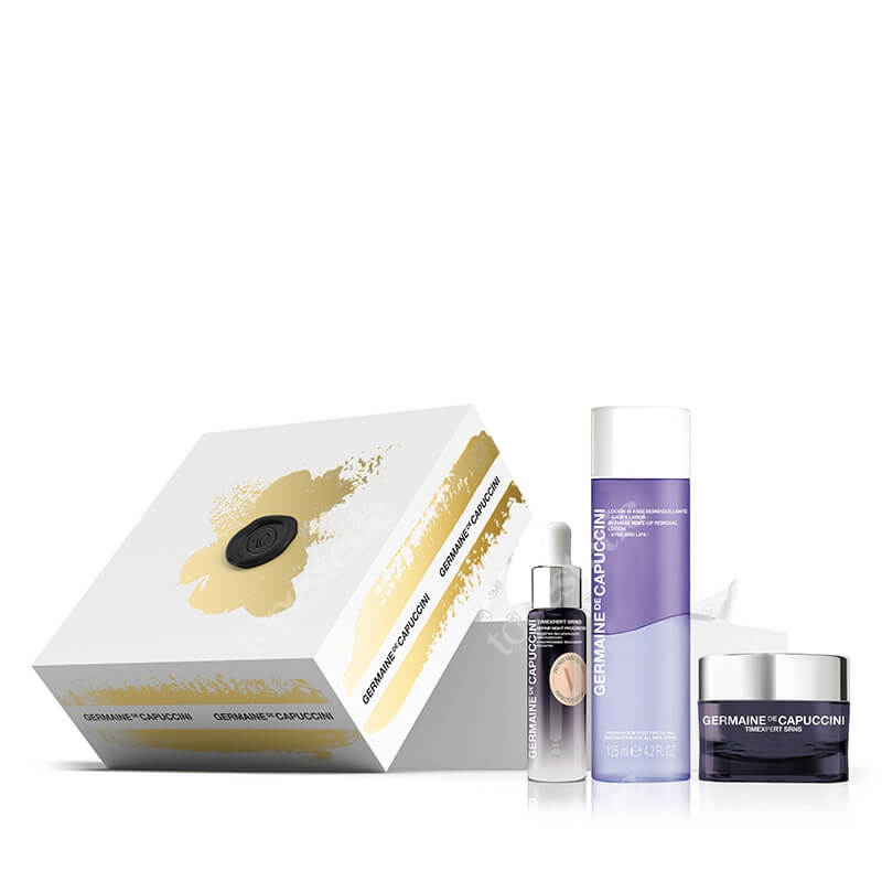 Germaine de Capuccini T SRNS CR Recovery ZESTAW Krem regenerujący 50 ml + Dwufazowy płyn do demakijażu 125 ml + Serum regenerujące 15 ml