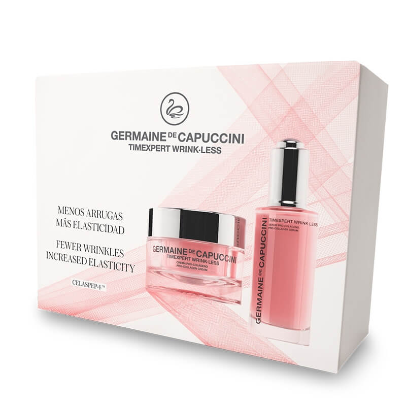 Germaine de Capuccini Wrink Less Soft Set ZESTAW Przeciwstarzeniowy krem na dzień SPF 30 50 ml + Skoncentrowane serum korygujące zmarszczki 50 ml