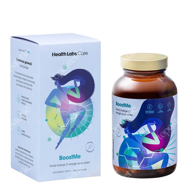 Health Labs Care BoostMe Więcej energii z żeń-szeniem syberyjskim i L-teaniną 120 kaps.