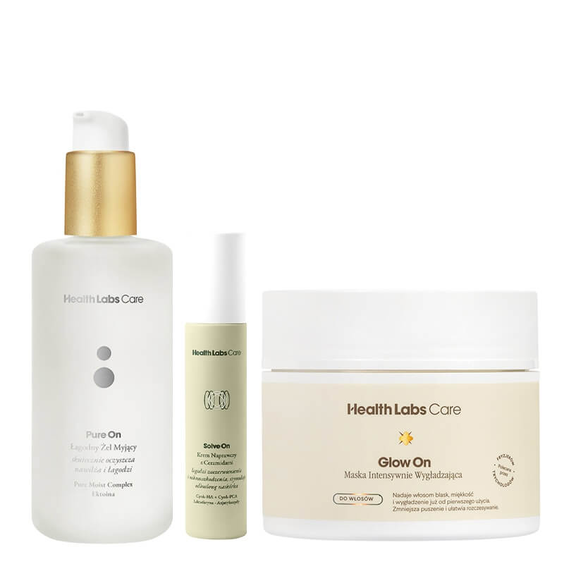 Health Labs Care Favorite Face Care ZESTAW Żel myjący 200 ml + Krem naprawczy 50 ml + Maska wygładzająca 200 ml