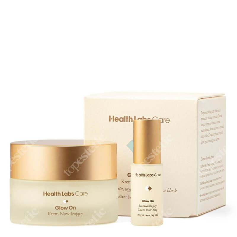 Health Labs Care Glow On Set ZESTAW Krem nawilżający 50 ml + Rozświetlający krem pod oczy 15 ml