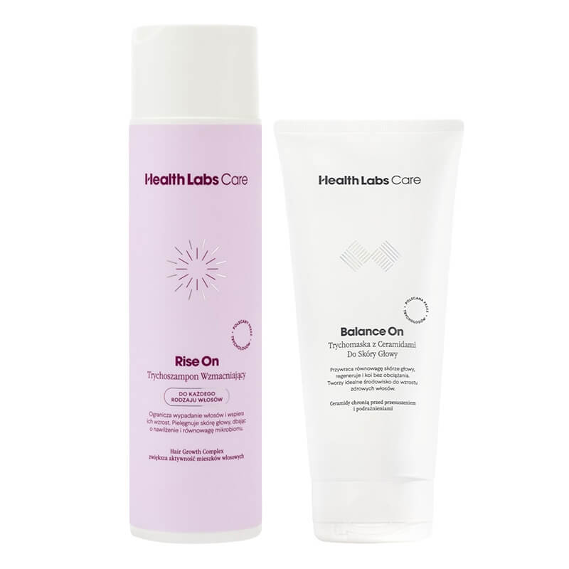Health Labs Care Hair Care ZESTAW Trychoszampon wzmacniający 250 ml + Trychomaska z ceramidami do skóry głowy 200 ml