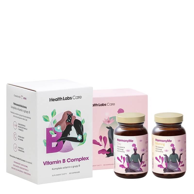 Health Labs Care HarmonyMe + Vitamin B ZESTAW Równowaga hormonalna 120 kaps + Kompleks witamin z grupy B 60 kaps GRATIS