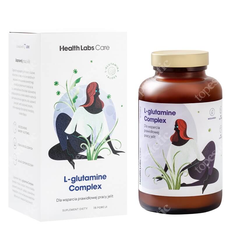 Health Labs Care L‑Glutamine Complex L‑glutamina z aloesem 210 g