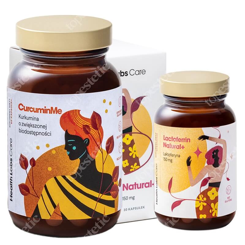 Health Labs Care Immunity And Antioxidants Set ZESTAW Laktoferyna 150 mg 30 kaps + Kurkumina 60 kaps