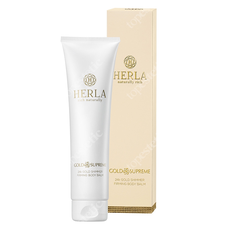Herla 24k Gold Shimmer Firming Body Balm Rozświetlający balsam ujędrniający z płatkami złota 150 ml