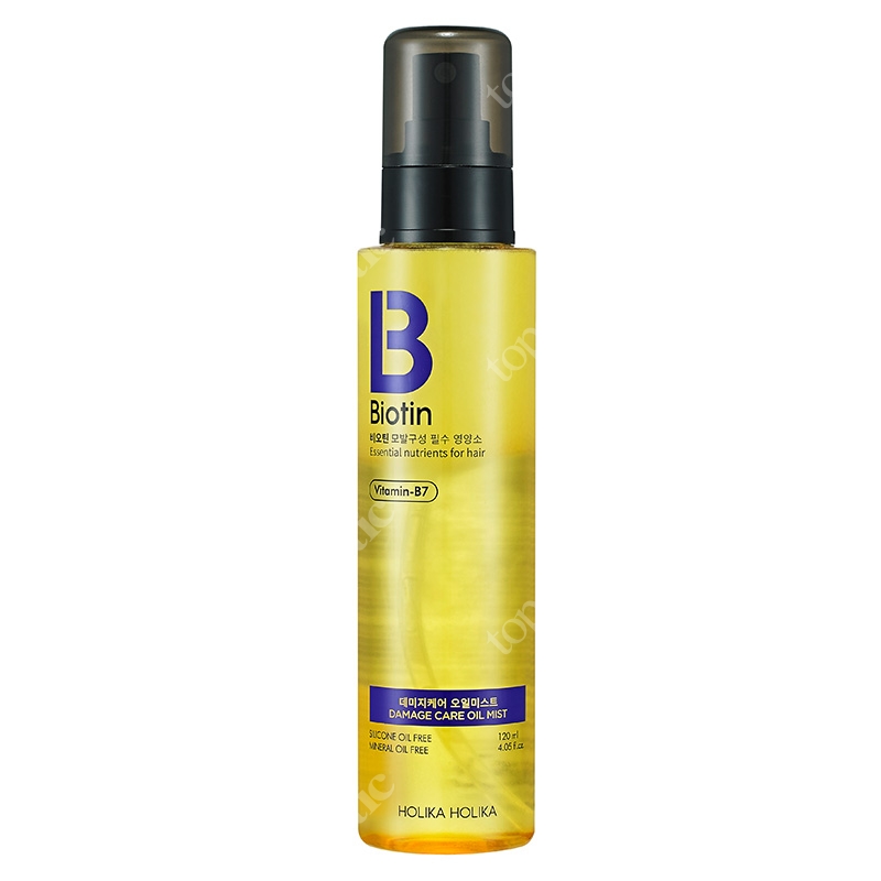 Holika Holika Biotin Damage Care Oil Mist Dwufazowa, odżywcza mgiełka do włosów z biotyną ułatwiająca rozczesywanie 120 ml
