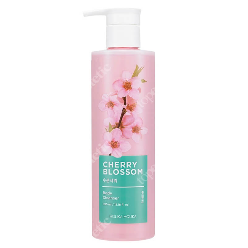 Holika Holika Cherry Blossom Body Cleanser Nawilżający, odświeżający żel pod prysznic z ekstraktem z kwiatów wiśni i aloesu 390 ml