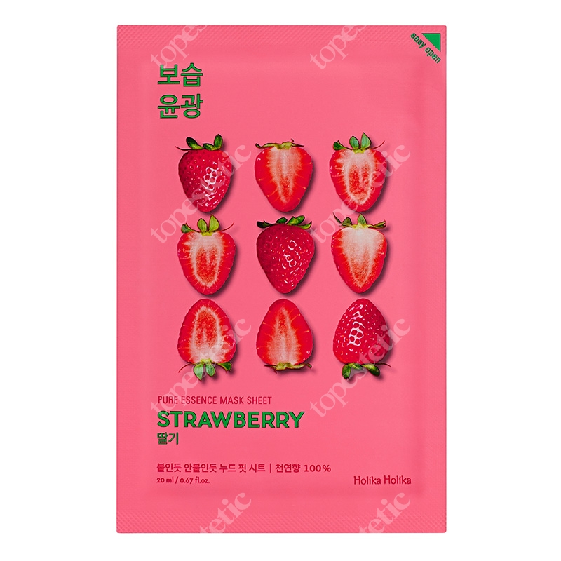 Holika Holika Pure Essence Mask Sheet - Strawberry Maseczka bawełniana z ekstraktem z truskawek 1 szt.