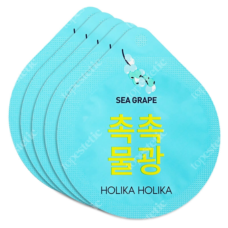 Holika Holika Superfood Capsule Pack Sea Grapes 5 Pack ZESTAW Maseczka całonocna z morskich winogron glonów 10 ml x 5 szt