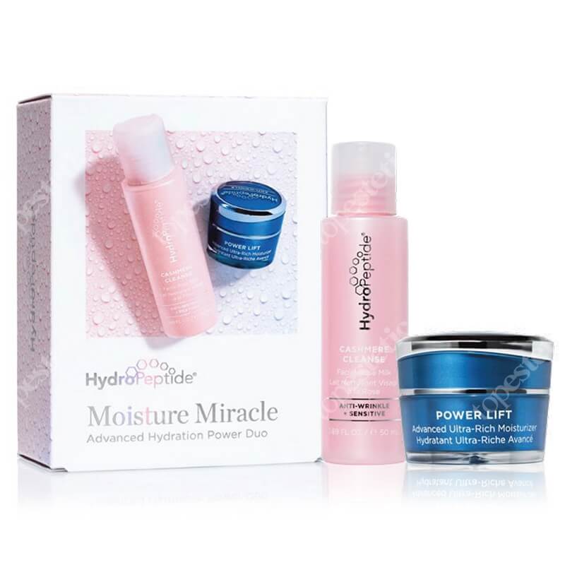 Hydropeptide Moisture Miracle ZESTAW Mleczko różane 50 ml + Intensywny, liftingujący krem nawilżający 5 ml