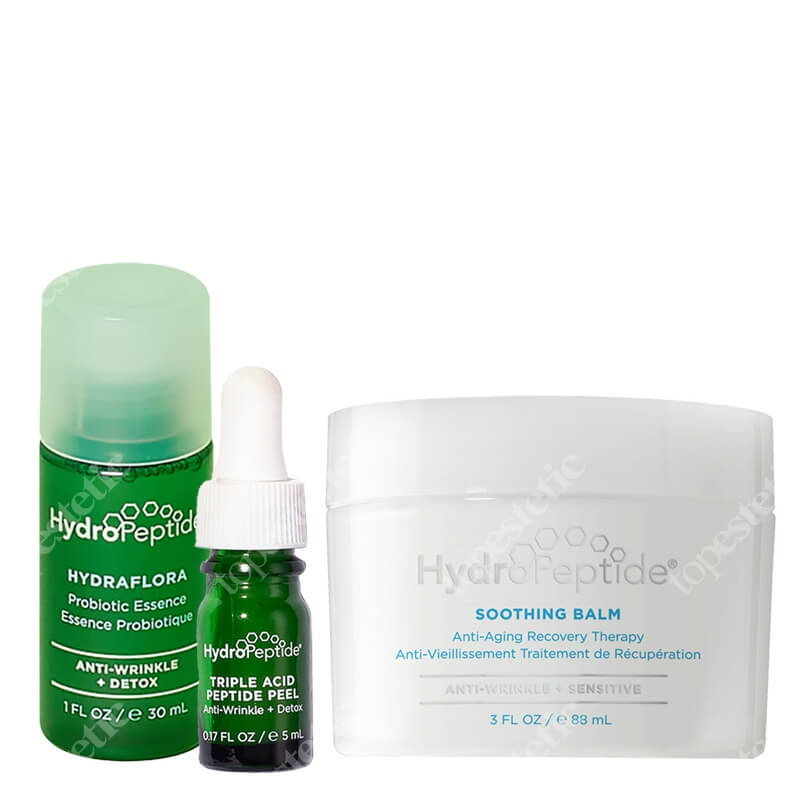 Hydropeptide Detox And Soothing Set ZESTAW Esencja 30 ml + Peeling 5 ml + Łagodzący balsam 88 ml