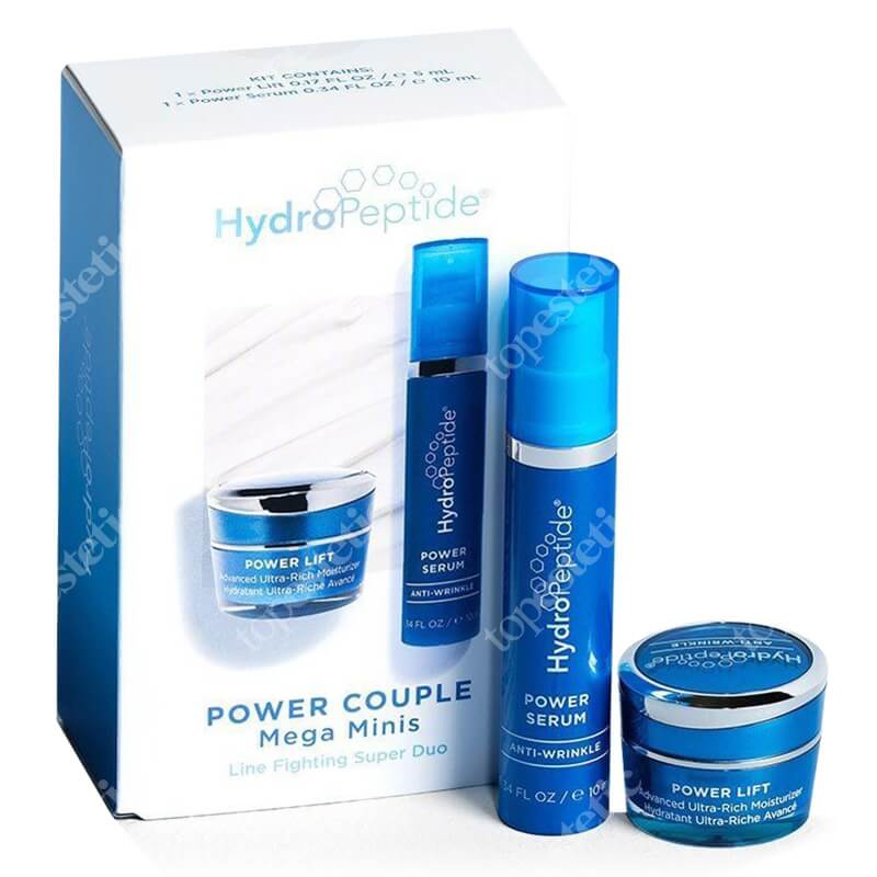 Hydropeptide Power Couple Mega Minis ZESTAW Intensywne serum liftingujące zmarszczki 10 ml + Intensywny, liftingujący krem nawilżający 5 ml
