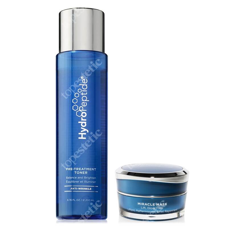 Hydropeptide Miracle Face ZESTAW Tonik 200 ml + Maska oczyszczająca, lifting, blask, ujędrnienie 15 ml
