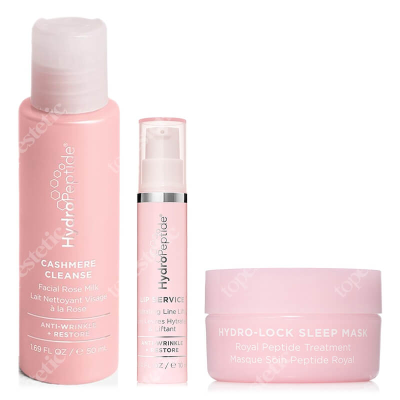 Hydropeptide Restore Set ZESTAW Mleczko 50 ml + Maska peptydowa 15 ml + Serum na usta 10 ml