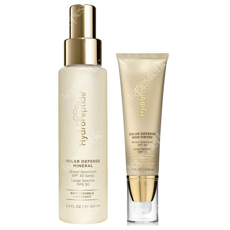 Hydropeptide Solar Defense Mineral Set ZESTAW Filtr mineralny SPF 30 w spray’u 100 ml + Ochrona przeciwsłoneczna niekoloryzująca 50 ml