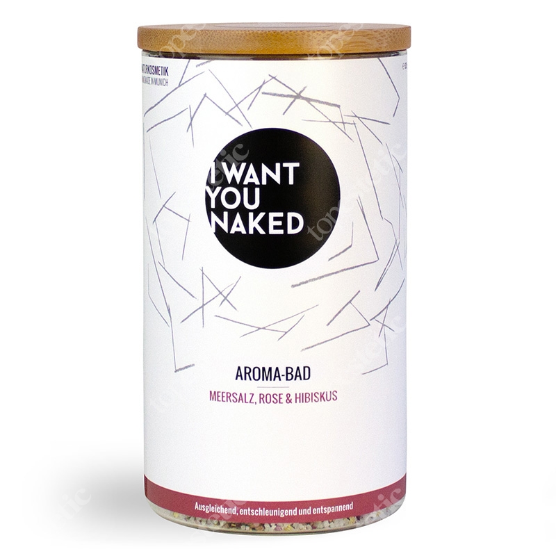 I want you naked Aroma Bath Rose and Hibiscus Aromatyczna kąpiel - róża i hibiscus 620 g