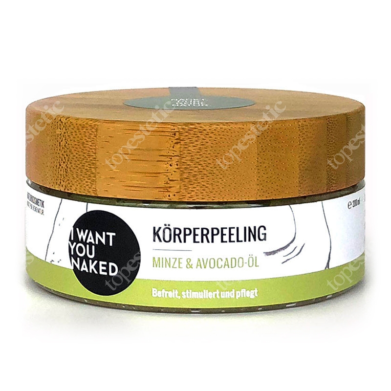 I want you naked Bodyscrub Mint and Avocado Oil Peeling - mięta i olej awokado 200 ml