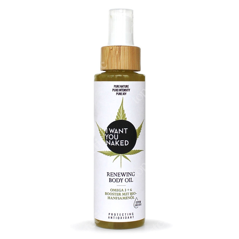 I want you naked Renewing Body Oil Bio Hempseedoil Odżywczy olej do ciała z olejem z konopii 120 ml