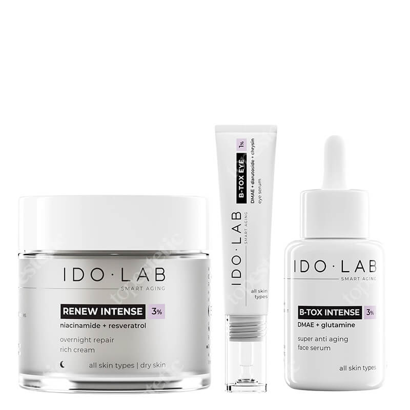 Ido Lab B-TOX Intense Set ZESTAW Serum 30 ml + Serum pod oczy 15 ml + Rewitalizujący krem na noc 50 ml